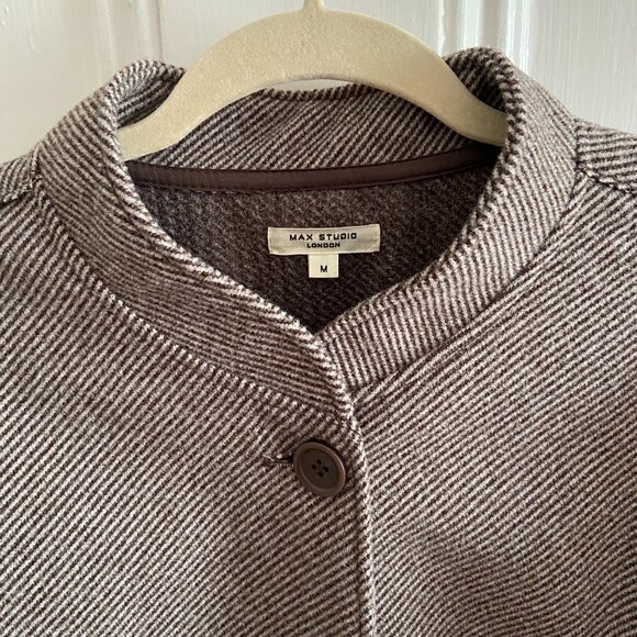 Max Studio Brushed Knit Striped Jacket - Picture 2 of 5